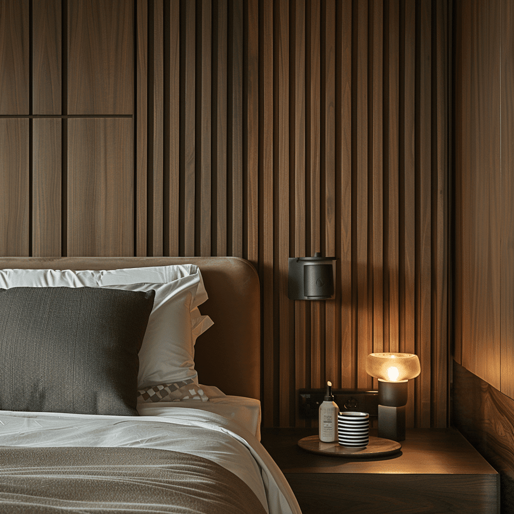 Walnut Slat Tambour 100% Wood Panels